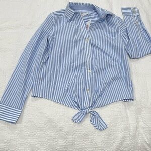 NWT Vineyard Vines Blue & White Striped Blouse